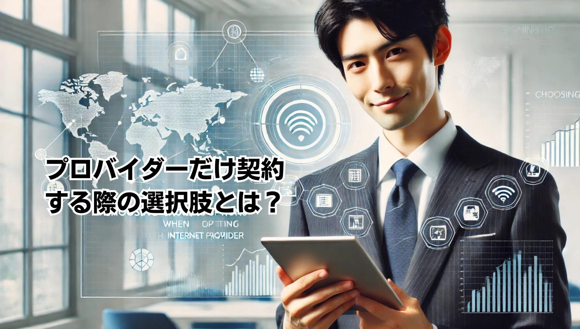 プロバイダーだけ契約 する際の選択肢とは？イメージ