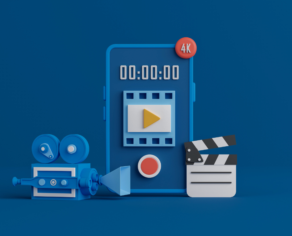 携帯で動画編集アプリを起動