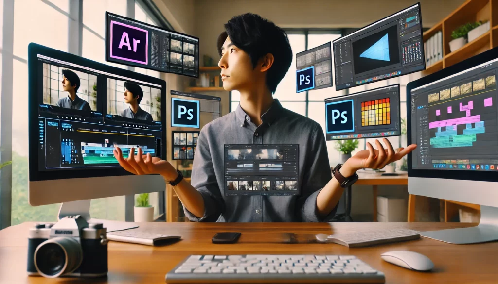 動画編集webデザイナーどっちが稼ぎやすいか？イメージ