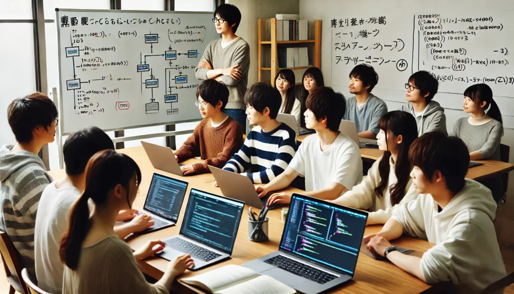 プログラミング学習における理論と実践のバランスイメージ