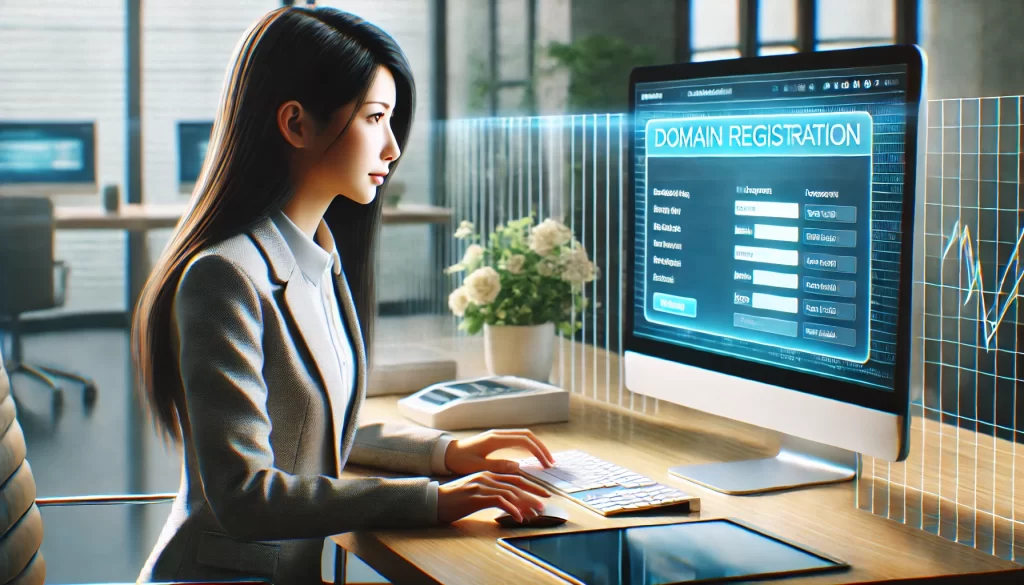 ドメインの取得方法と手順イメージ